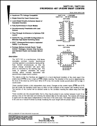 Click here to download 54ACT11191FK Datasheet