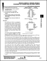 Click here to download SNJ54HC191FH Datasheet