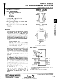 Click here to download SN74HC194DW3 Datasheet