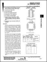 Click here to download SNC54HC259FK Datasheet
