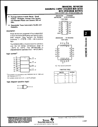 Click here to download SNC54HC266FH Datasheet