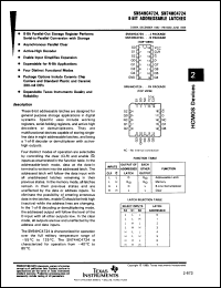 Click here to download SN74HC4724N3 Datasheet