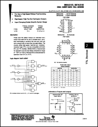 Click here to download SNJ54LS183J Datasheet