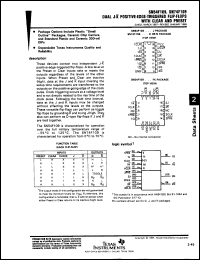 Click here to download SN74F109D3 Datasheet