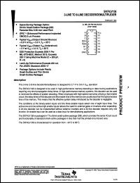 Click here to download SN74LV138DB Datasheet