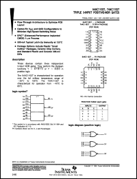 Click here to download SNJ54AC11027FK Datasheet