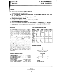 Click here to download TCM5091N Datasheet