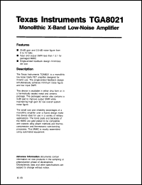 Click here to download TGA8021SPC-X Datasheet