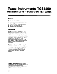 Click here to download TGS8250SPC Datasheet