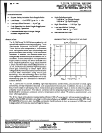 Click here to download TLC2274PWLE Datasheet