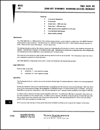 Click here to download TMS4025NC Datasheet