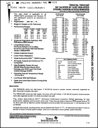 Click here to download TMS45165-80DZ Datasheet