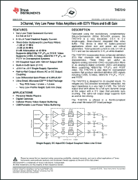 Click here to download THS7319IZSVT Datasheet
