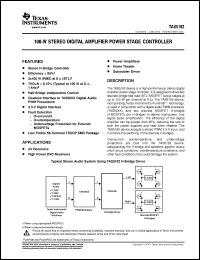 Click here to download TAS5182_07 Datasheet