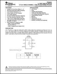 Click here to download TS5A4624DCKRG4 Datasheet
