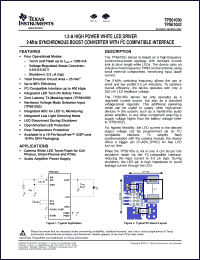 Click here to download TPS61050YZG Datasheet