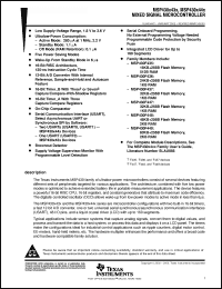 Click here to download MSP430X43X Datasheet