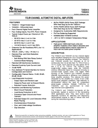 Click here to download TAS5414 Datasheet