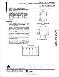 Click here to download SN74AHCT257 Datasheet