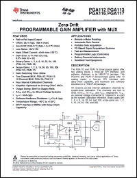 Click here to download PGA116AIPW Datasheet