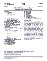 Click here to download PCM1795DB Datasheet