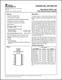 Click here to download CD74HC195PWRG4 Datasheet