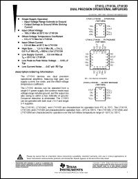 Click here to download LT1013DIDG4 Datasheet