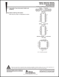 Click here to download SN7404DRG4 Datasheet