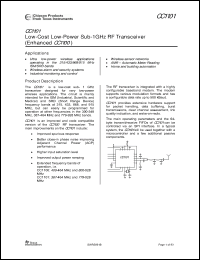 Click here to download CC1101EMK433 Datasheet