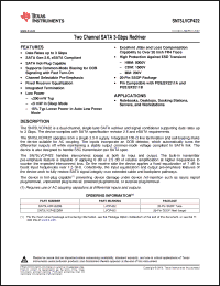 Click here to download SN75LVCP422DB Datasheet