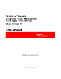 Click here to download TPS65920BZCHR Datasheet