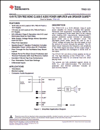 Click here to download TPA3111D1PWP Datasheet