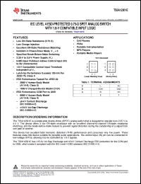 Click here to download TS5A12301EYFPR Datasheet