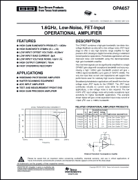 Click here to download OPA657N Datasheet