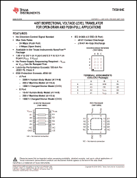 Click here to download TXS0104ERGYRG4 Datasheet