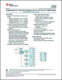 Click here to download CDCEL949PW Datasheet