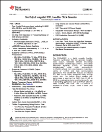 Click here to download CDCM61001_10 Datasheet