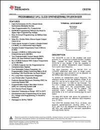 Click here to download CDCE706PWG4 Datasheet