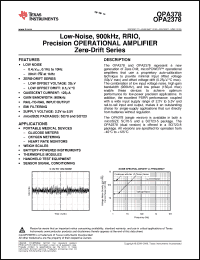 Click here to download OPA2378AID Datasheet