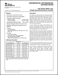 Click here to download CD74HC40103MTG4 Datasheet