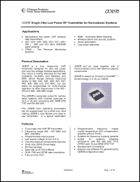 Click here to download CC1020_1070DK-868 Datasheet