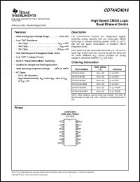 Click here to download CD74HC4016_07 Datasheet