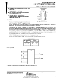 Click here to download SN74ALS280DRG4 Datasheet