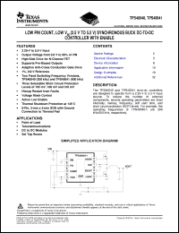 Click here to download TPS40040 Datasheet