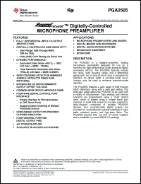 Click here to download PGA2505IDBR Datasheet