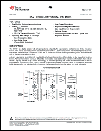 Click here to download ISO721QDRQ1 Datasheet