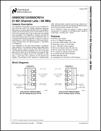 Click here to download DS90CR214 Datasheet