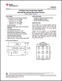 Click here to download TPA2037D1 Datasheet