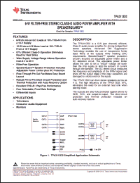 Click here to download TPA3113D2PWPR Datasheet