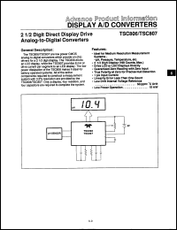 Click here to download TC807CLW Datasheet
